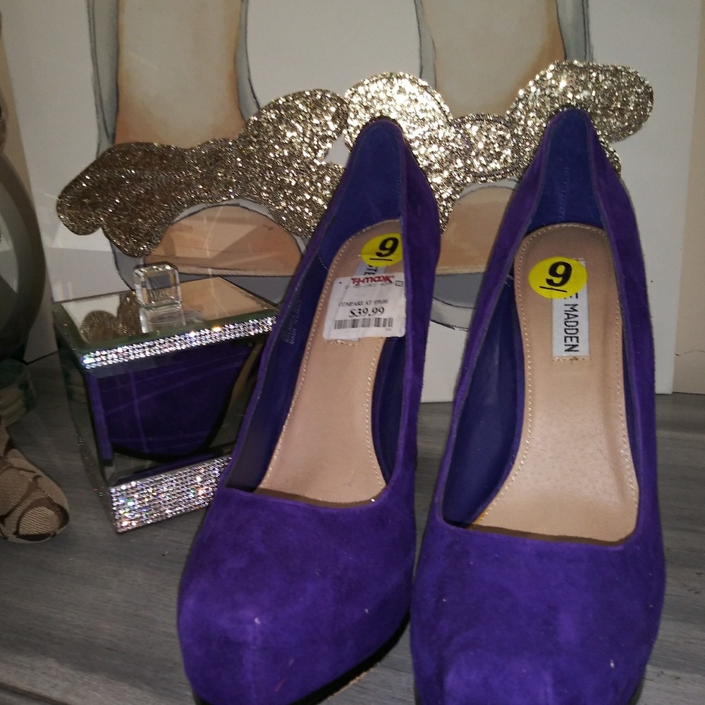 Steve Madden Purple Platform Shoes